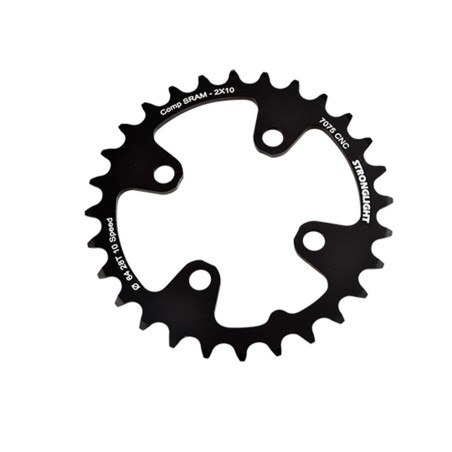 PLATEAU VTT DOUBLE DIAM  64 INTER 28DTS NOIR 4 BRANCHES ALU 7075 STRONG 10V SRAM XX SHIMAN