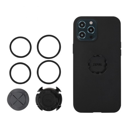 Support telephone-smartphone Zefal z console lite avec protection pour iphone 12 pro max (6.7") etanche avec support rotatif