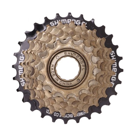 ROUE LIBRE  7V. P2R SHIMENG 14-28 BRONZE-NOIRE INDEXEE