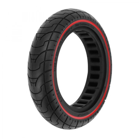 PNEU TROTTINETTE  9.2 X 2.00 NOIR LISERET ROUGE  - PNEU PLEIN