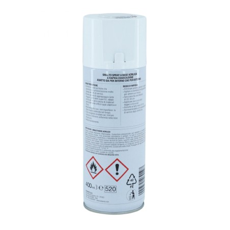 BOMBE DE PEINTURE AREXONS ACRYLIQUE BLANC RAL 9003 (AEROSOL 400 ml) (3962)