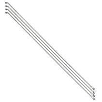 RAYON INOX ARGENT E-BIKE 2,0mm AVEC TETE EN 2,3mm  L 300mm SAPIM TETE COUDEE AVEC ECROUS (VENDU PAR 4)