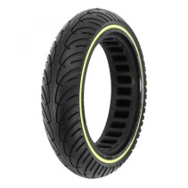 PNEU TROTTINETTE  8.5 X 2.00 NOIR LISERET FLUO - NOIR - PNEU PLEIN (POUR XIAOMI M365 ET AUTRES)