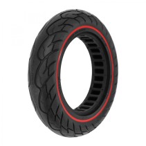 PNEU TROTTINETTE 10 X 2.125  NOIR LISERET ROUGE - PNEU PLEIN (DUALTRON - APOLLO ET AUTRES)