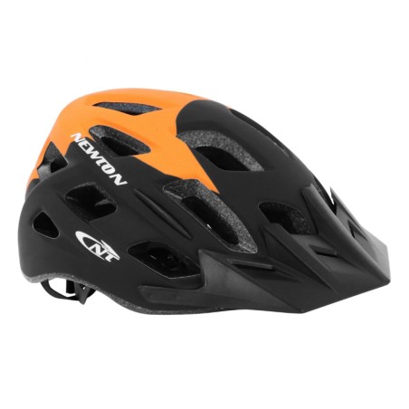 CASQUE VELO ADULTE NEWTON CITY-VTT LEMAN ORANGE-NOIR MAT AVEC LOCK TAILLE 58-61 (VENDU EN BOITE)