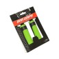 POIGNEE VTT NEWTON BI-MATIERE VERT-NOIR L130mm (PAIRE)