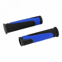 POIGNEE VTT NEWTON RUBBER NOIR-BLEU L125mm (PAIRE)