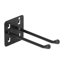 CROCHET DOUBLE DE FIXATION A OUTIL CYCLUS POUR PANNEAU A OUTILS (L 100mm) (VENDU A L'UNITE)  -MADE IN CEE-