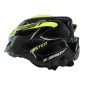 CASQUE VELO JUNIOR GIST ROUTE-VTT FASTER NOIR-JAUNE FLUO IN-MOLD TAILLE 47-52 REGLAGE MOLETTE 240 g