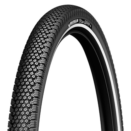 Pneu vtc/urbain 700x35 Michelin stargrip flanc reflechissant tt noir tr (35-622)
