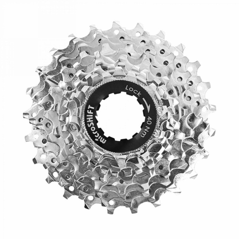 Cassette 10v. microshift pour Shimano/Sram route 11-25 argent