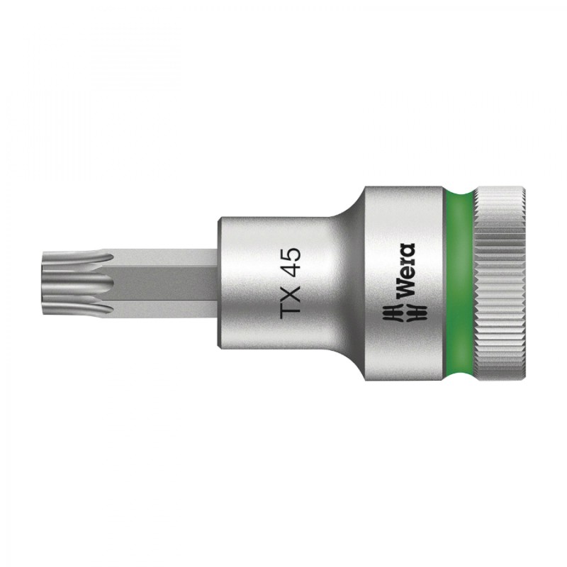 DOUILLE TORX WERA 8767 HF ZYKLOP 1-2 DIAM 45 mm LONGUEUR 60 mm (VENDU A L'UNITE)  -MARQUE ALLEMANDE POUR LES ATELIERS-