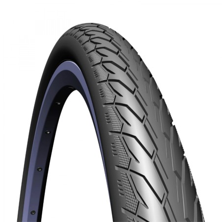 Pneu vtt urbain 26 x 1.75 mitas flash noir renfort anti-crevaison 3mm tr (47-559) compatible vae