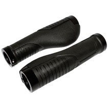 POIGNEE CITY-VTT NEWTON ANATOMIQUE BI-MATIERE NOIR DOUBLE COLLIER CHC L140mm (PAIRE)
