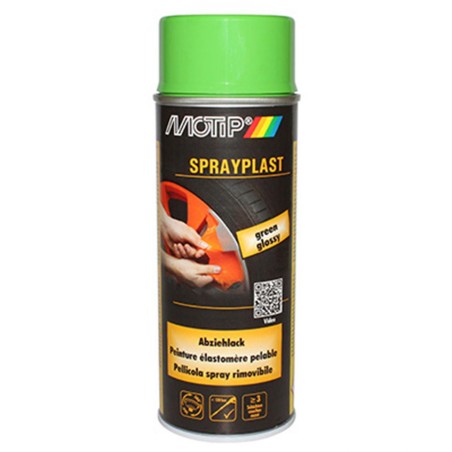 BOMBE DE PEINTURE MOTIP SPRAYPLAST VERT BRILLANT AEROSOL 400 ml (396557)