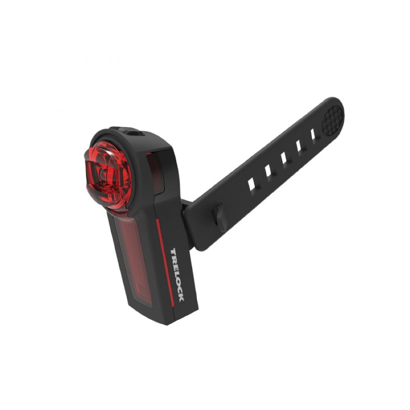 ECLAIRAGE VELO USB ARRIERE SUR TIGE DE SELLE TRELOCK LS740 VECTOR (AUTONOMIE 10H) VISIBLE A 500m NOIR - BATTERIE ION