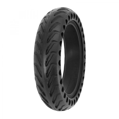 PNEU TROTTINETTE  8.5 X 2.00 NID ALVEOLE NOIR - PNEU PLEIN (DONT ES1 - ES2 - ES3)