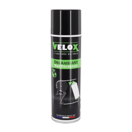 DEGRAISSANT VELO VELOX BIO POUR CASSETTE ET CHAINE (AEROSOL 400ml) - BIODEGRADABLE