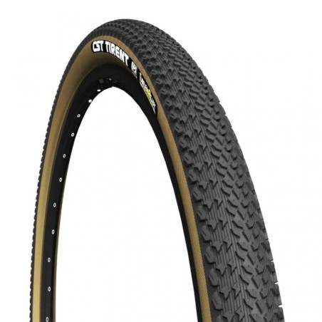 PNEU GRAVEL 700 X 42 CST TIRENT PROTECTION TUBETYPE-TUBELESS NOIR-BEIGE TS - DUAL COMPOUND