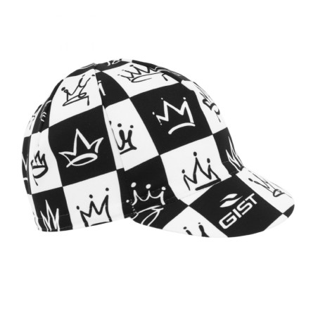 CASQUETTE VELO DECO KING NOIR-BLANC