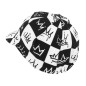 CASQUETTE VELO DECO KING NOIR-BLANC