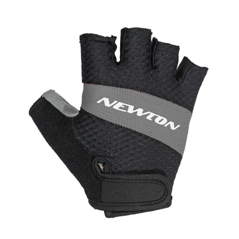 GANTS VELO COURT ADULTE NEWTON TECH GRIS-NOIR  M  (PAIRE SUR CARTE)