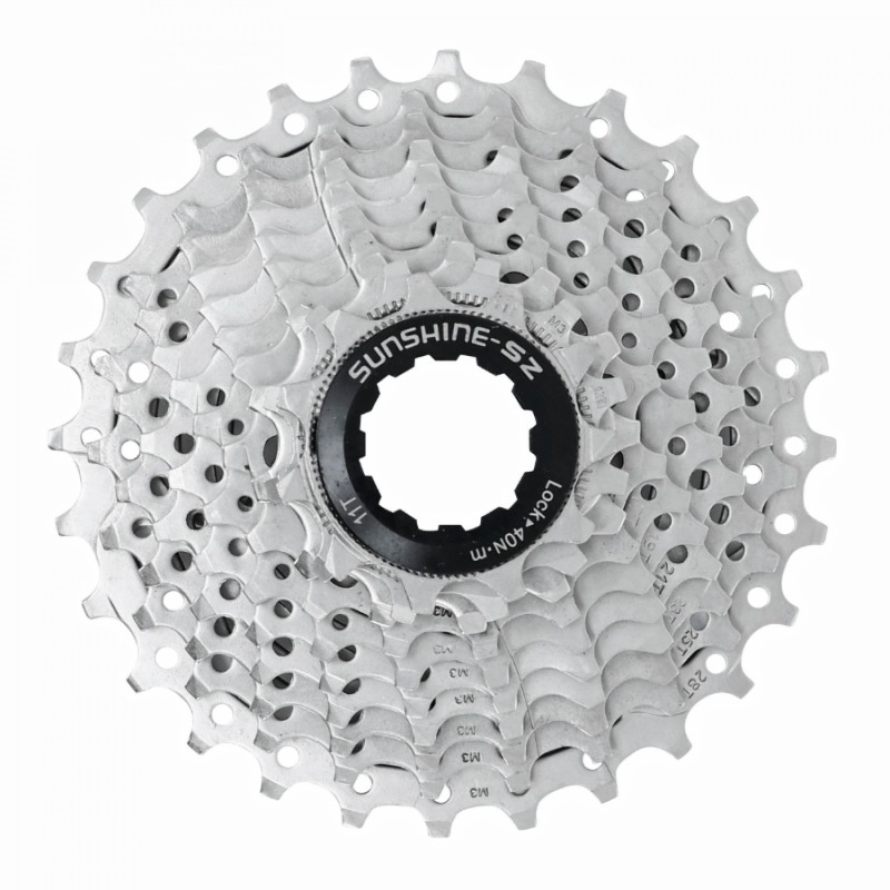 Cassette 10v. p2r shine pour Shimano/Sram route 11-28 argent