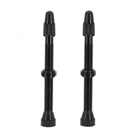 VALVE DE PNEU TUBELESS VITTORIA 60 mm ALU NOIR OBUS DEMONTABLE (VENDU PAR 2)