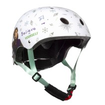 CASQUE VELO ENFANT DISNEY V3 FROZEN BLANC AVEC MOLETTE REGLAGE TAILLE 54-58 (VENDU SUR CARTE)