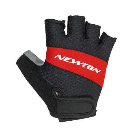 GANTS VELO COURT ADULTE NEWTON TECH ROUGE-NOIR  M  (PAIRE SUR CARTE)
