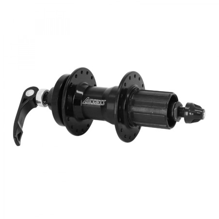 MOYEU VTT MTB DISC 6 TROUS NOIR 32T. ARRIERE COMPATIBLE  SHIMANO 11-10-9V.