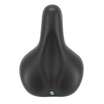 SELLE NEWTON CITY FLUIDYNAMIC DOUBLE DENSITE CONFORT 50 NOIR AVEC ELASTOMERES 272x192mm