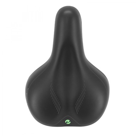 SELLE NEWTON CITY FLUIDYNAMIC DOUBLE DENSITE CONFORT 50 NOIR AVEC ELASTOMERES 272x192mm