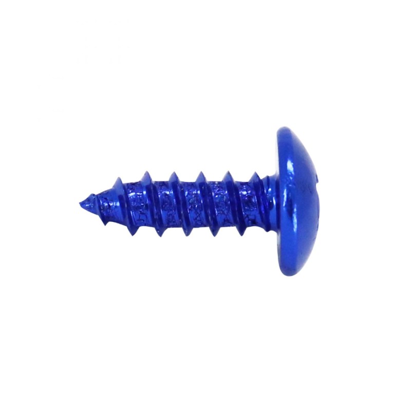 VIS PARKER TETE RONDE 4,0 x 12 mm ALU BLEU (SACHET DE 10 PIECES)