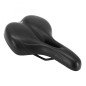 SELLE NEWTON CITY FLUIDYNAMIC DOUBLE DENSITE CONFORT 51 AVEC TROU CENTRAL NOIR HOMME 272x192mm