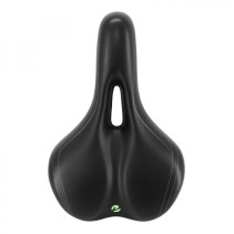 SELLE NEWTON CITY FLUIDYNAMIC DOUBLE DENSITE CONFORT 51 AVEC TROU CENTRAL NOIR HOMME 272x192mm