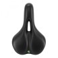 SELLE NEWTON CITY FLUIDYNAMIC DOUBLE DENSITE CONFORT 51 AVEC TROU CENTRAL NOIR HOMME 272x192mm
