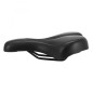 SELLE NEWTON CITY FLUIDYNAMIC DOUBLE DENSITE CONFORT 51 AVEC TROU CENTRAL NOIR HOMME 272x192mm