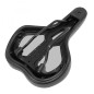 SELLE NEWTON CITY FLUIDYNAMIC DOUBLE DENSITE CONFORT 51 AVEC TROU CENTRAL NOIR HOMME 272x192mm