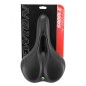 SELLE NEWTON CITY FLUIDYNAMIC DOUBLE DENSITE CONFORT 51 AVEC TROU CENTRAL NOIR HOMME 272x192mm