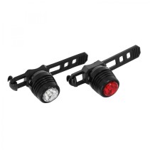 ECLAIRAGE VELO USB KIT NEWTON 22B SUR CINTRE-TIGE DE SELLE LEDS NOIR (LIVRE AVEC FIXATIONS) - RECHARGEABLE USB (AVANT 38LUMENS