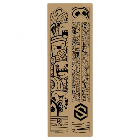 AUTOCOLLANT-STICKER DE PROTECTION CADRE VELO SKUAD MODELE COMICS NOIR (3M)