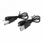 ECLAIRAGE VELO USB KIT NEWTON 70B SUR CINTRE-TIGE DE SELLE LEDS NOIR (LIVRE AVEC FIXATIONS) - RECHARGEABLE USB