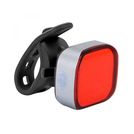 ECLAIRAGE VELO - TROTTINETTE USB ARRIERE NEWTON 36B SUR CINTRE-TIGE DE SELLE LEDS NOIR (LIVRE AVEC FIXATION CINTRE) -