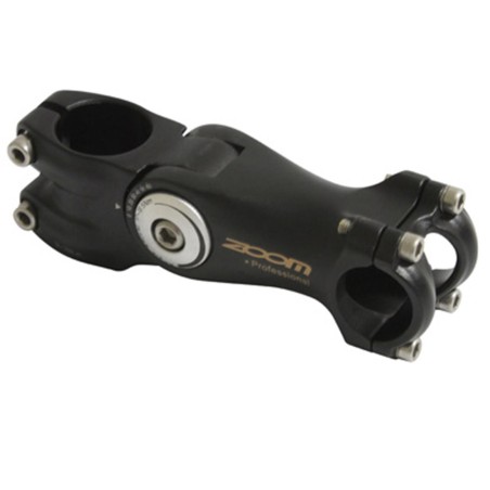 POTENCE VTT-VTC  REGLABLE NOIR 25.4  L 105mm POUR PIVOT FOURCHE 1"1-8 CAPOT NOIR