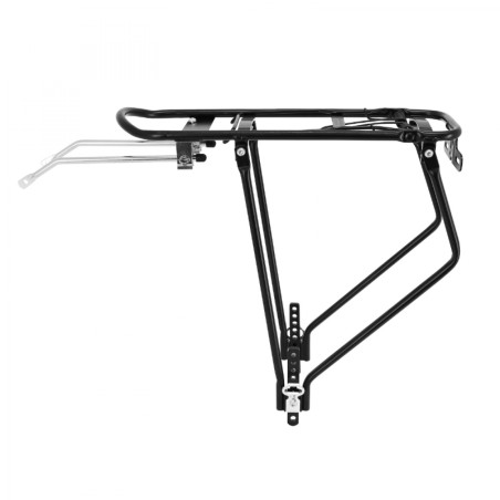 PORTE BAGAGE VELO ARRIERE A TRINGLES DOUBLE P2R ALU NOIR REGLABLE 29"-27.5"-26''