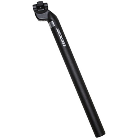 TIGE DE SELLE VTT ZOOM ALU NOIR DIAM. 27.2  L350mm (SERIE SPECIALE VISSERIE INOX)