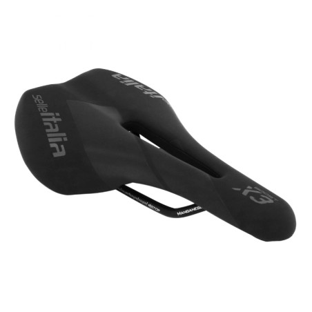 SELLE ITALIA X3 BOOST NOIR FLOW CHASSIS MANGANESE 250X145 (EMBALLAGE SOUS SACHET)