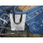 SACOCHE ARRIERE VELO LATERALE GRISE (MATERIAU RECYCLE) FIXATION PORTE BAGAGE SUR CROCHET