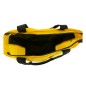 SACOCHE ARRIERE VELO LATERALE JAUNE (MATERIAU RECYCLE) FIXATION PORTE BAGAGE SUR CROCHET